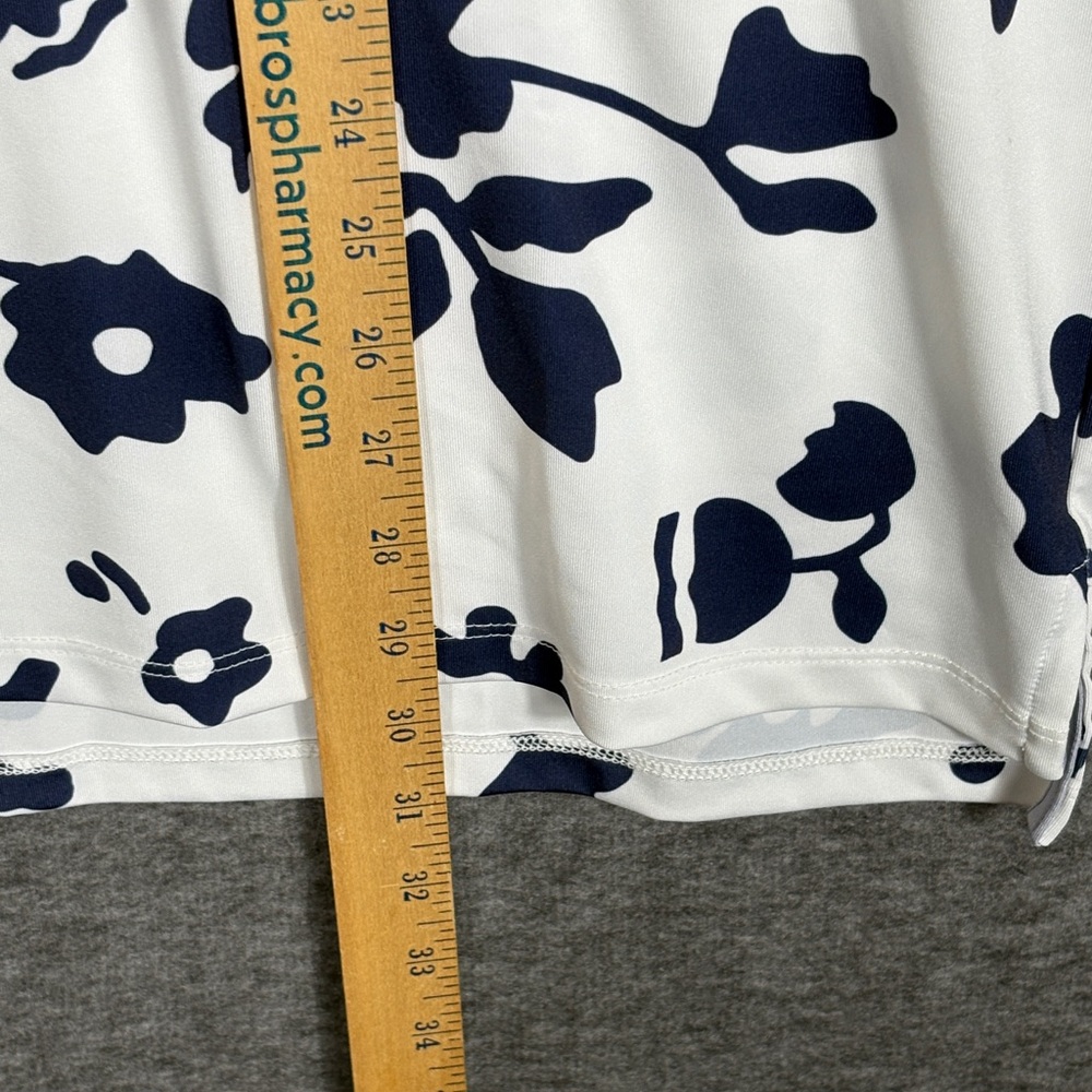 Greyson White and Navy Floral Polo Shirt - Picture 5 of 9